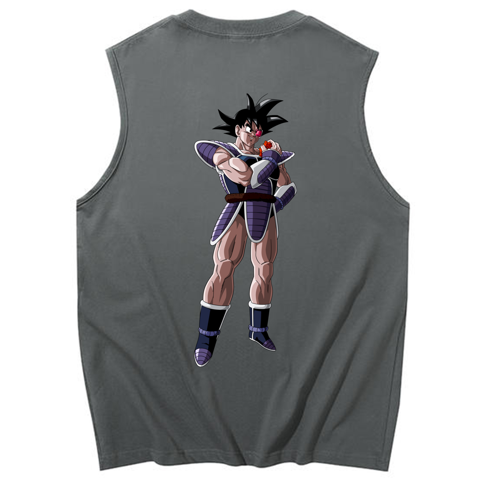 （画像用） ドラゴンボール 孫悟空（そん ごくう）Son Goku カカロット DRAGON BALL Kakarotto コットン100％タンクトップ（背面プリント）